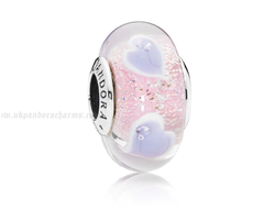 Пандора шарм муранское стекло нежное сердце Артикул: 796599CZ