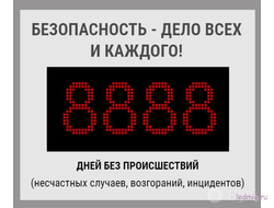 Электронное Табло уровня травматизма
