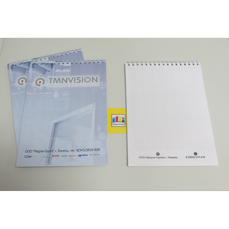 Блокноты с логотипом компании в Тюмени
