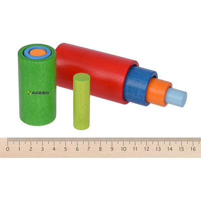 Цветная башня. Изучение цвета, формы, и размера