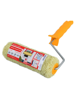 Валик 180мм, полиакрил зелёный с ручкой