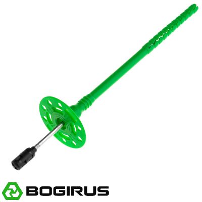 Дюбель для теплоизоляции BOGIRUS NT 10х220 мм с металлическим гвоздем и термоголовкой (400 штук)