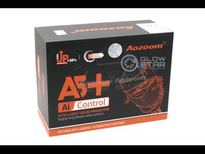 Светодиодные билед модули Aozoom A5+ Bi-Led 2020, 3.0 дюйма, 35w, 9-16v, крепление 3R и винтом, драйвер встроенный (комплект, 2шт)