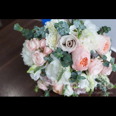 Букет невесты &amp; Бутоньерка № 1348