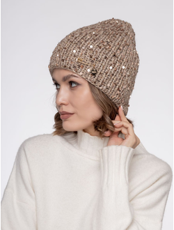 Шапка двухслойная с пайетками