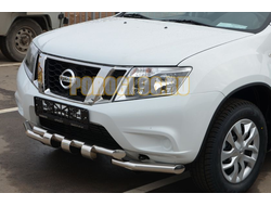 Защита переднего бампера G d60/60 для Nissan Terrano (2015-2019)