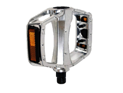 Педали алюминиевые серебристые