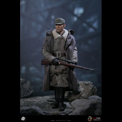 Немецкий снайпер Эрвин Кёниг ("Враг у ворот") - КОЛЛЕКЦИОННАЯ ФИГУРКА 1/12 German Sniper Colonel (CMS013) - POPTOYS