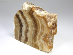 Оникс мраморный, срез полированный с одной стороны, Туркмения (100*83*37 мм, 477 г) №24946