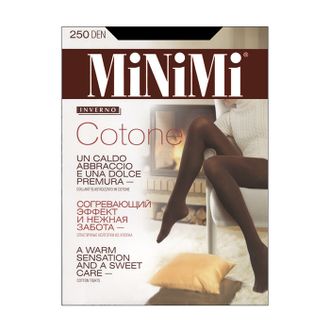 Колготки женские с хлопком MiNiMi Cotone 250 den