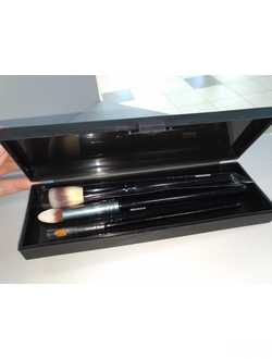 Контейнер для хранения косметических принадлежностей с крышкой черный