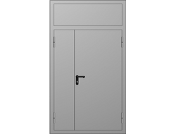 Двупольная глухая дверь с фрамугой с огнестойкостью EI 30, EI 45, EI 60