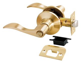 Дверные ручки КНОБ Rucetti (с механизмом) HK-03 WC SG Цвет - Матовое золото