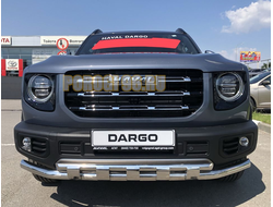 Защита переднего бампера с перемычками d60/42 для Haval Dargo (2022-...)