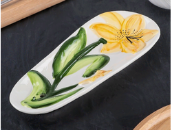 Подставка под ложку Лилия , 25х10х2,5 см