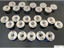 VLC Фильеры (волоки) PCD для жесткой проволоки диаметром   двигателя   5.001-5.500