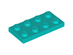 Plate 2 x 4, Dark Turquoise (3020 / 4121501 / 6338181)