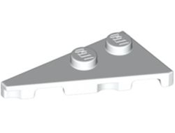 Wedge, Plate 4 x 2 Left, Pointed, White (65429 / 6354823)