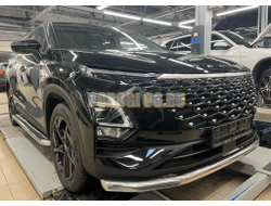 Пороги с накладным листом Папа Тюнинг d53 для OMODA C5 Рестайлинг 2024-