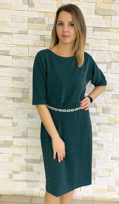 Платье 69-1123 зеленый