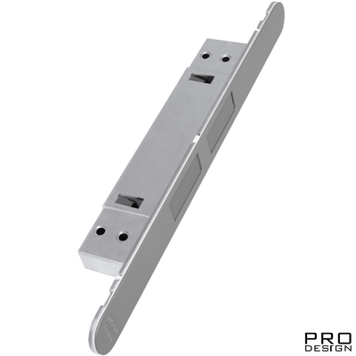 Магнитная защелка AGB (АГБ) регулируемая Touch (матовый хром) с лицевой планкой