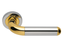 Дверные ручки Morelli Luxury GAVANA COT Цвет - Полированный хром/золото