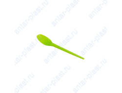 Ложка чайная пластиковая зеленая 13 см ПРЕМИУМ (100 шт.)