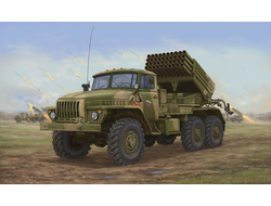 Сборная модель: (Trumpeter 01014) Российская система залпового огня БМ-21 (поздняя версия)