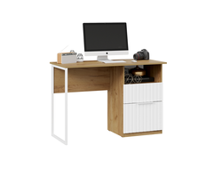 Детская ХИЛТОН - Стол письменный Тип 1 Дуб Крафт золотой/Белый матовый