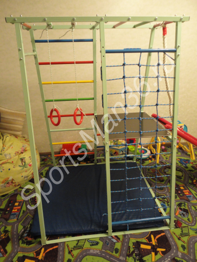 ДСК раннего развития PLASTEP ТЕРЕМОК 170 с площадкой металл. Цвет фисташковый.