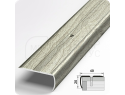 Порог угловой Лука ПУ 06.2700.R195 Сосна серебристая