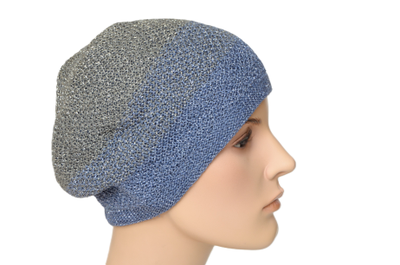 Итальянский берет Вицио фиолетово серый