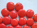 Бусины керамика Оранж 1 см