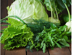 Капуста и пряные травы