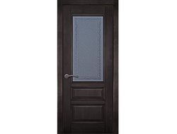 Дверь Аристократ 2 ДО венге, тонированный массив ольхи
