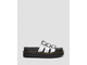 БОСОНОЖКИ DR. MARTENS BLAIRE FLOWER BUCKLE LEATHER SLIDE белые
