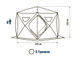 Палатка зимняя шестигранная HIGASHI Sota восьмиместная