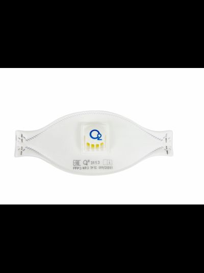 Респиратор-полумаска трехпанельный О2 3113 – FFP3 NR D с клапаном выдоха