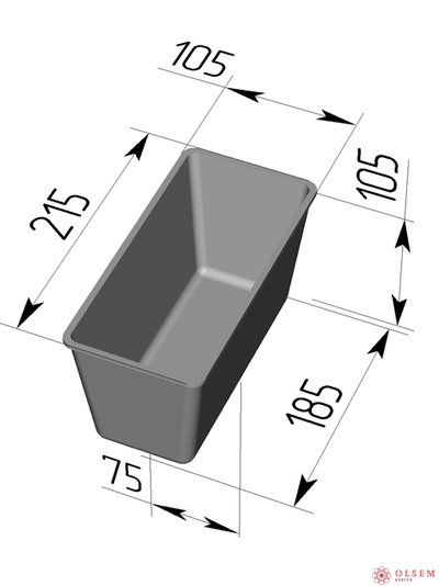 Форма хлебная 5Л10 с ручками