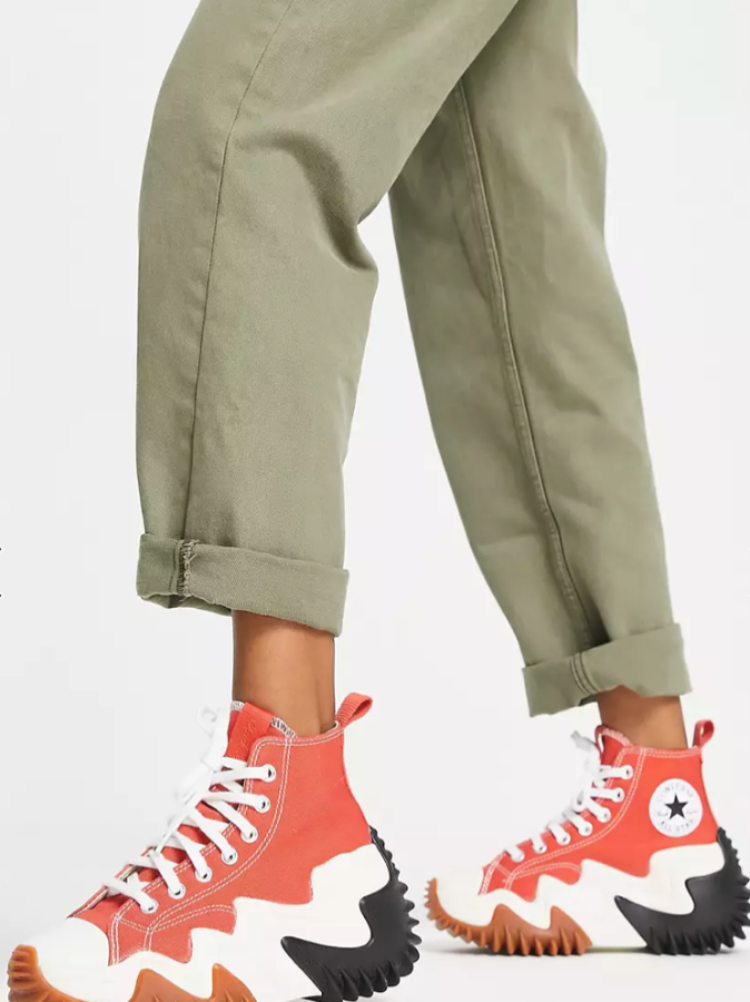 Женские высокие кеды Converse run Star motion