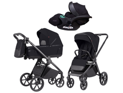Коляска 3в1 Carrello Omega + Cosmo Black (Verona)