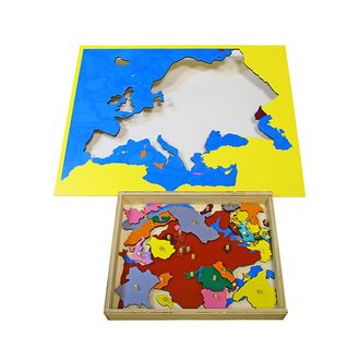 Карта Европы (пазлы) сквозная