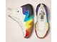 Оригинальные Кеды Converse Run Star Motion Hi platform Pride с радугой A02262C вид сверху фото
