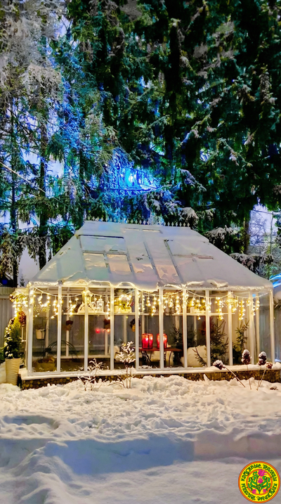 Базовая комплектация теплицы из стекла и алюминия ПЛИМУТ XS 5000 х 2500 мм