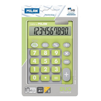 Калькулятор Milan 10-разряд, в чехле, двойное питание, салатов.150610TDGRBL