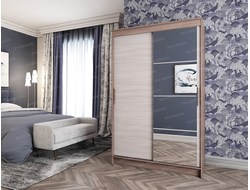 ЛДСП Шкаф-купе ЭЛЕГАНТ 4 Ясень Шимо темный-светлый