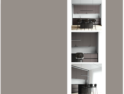 Мебельные фасады в цвете Вулканический серый  004646  NEOMATT