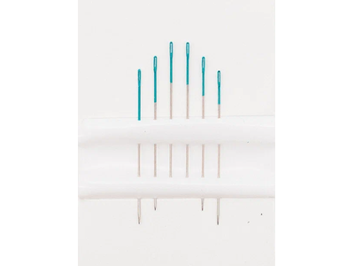 04881 PONY Иглы для бисера № 11, 6 шт, цветное ушко