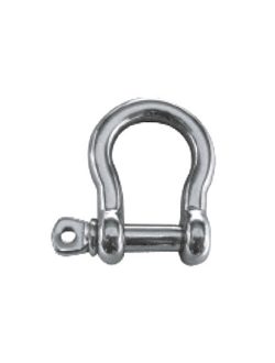 Скоба такелажная подковообразная с пальцем CIM 2410-0112 Ø12мм из нержавеющей стали AISI316