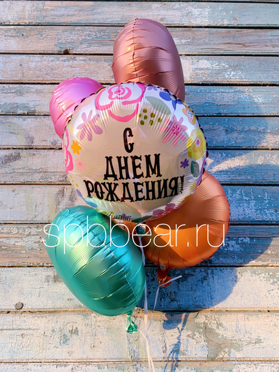 Фольгированные шары Круги 5 штук